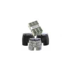 Bokserki Tastic Dollar 3-pakowe pudełko upominkowe w kolorze czarnym. Czarne bokserki męskie Attiq, bez wzorów, z bawełny. Za 150.99 zł.
