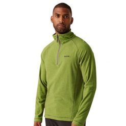 Bluza turystyczna męska Regatta Montes. Zielone bluzy sportowe męskie Regatta, m, bez wzorów, z polaru, bez kaptura, trekkingowe. Za 86.24 zł.