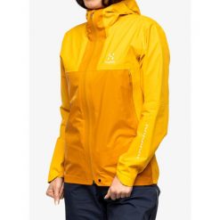Kurtka GORE-TEX damska Haglofs L.I.M GTX Active Jacket. Żółte kurtki sportowe damskie Haglöfs, l, bez wzorów, z gore-texu, bez ramiączek, bez kaptura, trekkingowe, gore-tex. W wyprzedaży za 1,122.99 zł.
