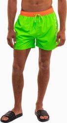 Crowell Szorty spodenki kąpielowe Crowell Fluo kol. 2 zielono-pomarańczowe neon 3XL. Brązowe kąpielówki męskie Crowell, m, bez wzorów. Za 64.03 zł.