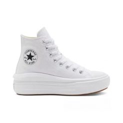 Trampki Converse Chuck Taylor All Star Move Hi, Dla obu płci. Białe trampki i tenisówki damskie Converse, bez wzorów, bez zapięcia. Za 490.00 zł.