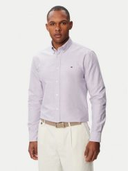 Tommy Hilfiger Koszula Solid Heritage MW0MW35774 Fioletowy jasny Regular Fit. Fioletowe koszule męskie Tommy Hilfiger, m, bez wzorów, z bawełny, biznesowe, bez kołnierzyka, bez ramiączek. Za 369.99 zł.