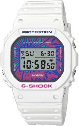 Zegarek sportowy Casio G-Shock Zegarek damski cyfrowy biały 49 mm (DW-5600DN-7). Białe, cyfrowe zegarki damskie Casio. Za 598.99 zł.