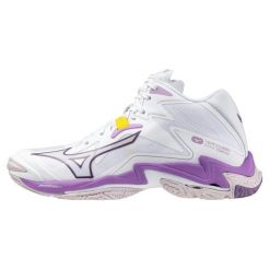 Buty sportowe Mizuno Wave Lightning Z8 Siatkówka Białe. Białe obuwie sportowe damskie Mizuno, bez wzorów, z syntetyku, bez zapięcia, do siatkówki, mizuno wave. W wyprzedaży za 608.75 zł.