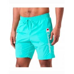 SPODENKI męskie CHAMPION niebieskie 219978-BS184 basenowe kąpielówki M. Białe kąpielówki męskie Champion, l, bez wzorów, krótkie. Za 119.00 zł.