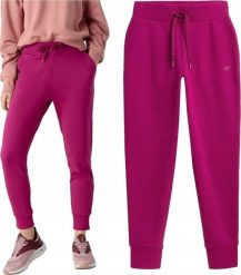 4f Spodnie damskie 4F ciemny róż H4Z22 SPDD351 53S 2XL. Czerwone spodnie dresowe damskie 4F, bez wzorów, sportowe. Za 120.26 zł.