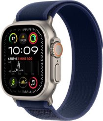 Smartwatch Apple Watch Ultra 2 GPS + Cellular 49mm Titanium Case Trail Loop M/L Niebieski (MX4L3WB/A). Niebieskie zegarki smartwatch Apple, bez wzorów. Za 3,894.99 zł.