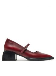 Vagabond Shoemakers Czółenka Vivian 5553-018-47 Czerwony. Czerwone czółenka damskie Vagabond Shoemakers, bez wzorów, ze skóry, bez obcasa, bez zapięcia. Za 379.99 zł.