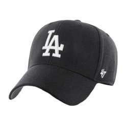 Czapka Z Daszkiem Unisex Dla Dorosłych MLB Los Angeles Dodgers. Czarne czapki damskie 47 Brand, bez wzorów. Za 144.99 zł.