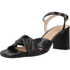 Sandały UNISA MEDWAY NTO Czarny. Czarne sandały damskie Unisa, bez wzorów, ze skóry, bez obcasa, bez zapięcia. Za 463.99 zł.