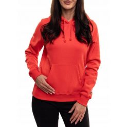 Bluza Damska Champion Dresowa z Kapturem Sportowa Hoodie Bawełniana r. XXL. Czerwone bluzy damskie Champion, xxl, bez wzorów, z bawełny, sportowe, bez ramiączek, z kapturem. Za 209.00 zł.