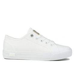 Buty damskie trampki sportowe Lee AVA C WOMEN LOW. Białe trampki i tenisówki damskie Lee, bez wzorów, z jeansu, przed kostkę, bez zapięcia. Za 119.00 zł.