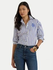 LAUREN RALPH LAUREN Koszula 200P08746001 Niebieski Relaxed Fit. Niebieskie koszule damskie Lauren Ralph Lauren, s, bez wzorów, z bawełny, bez kołnierzyka, bez ramiączek. Za 840.99 zł.