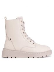 Rieker Trzewiki 70401-60 Beżowy. Brązowe botki damskie Rieker, bez wzorów, ze skóry, bez obcasa, na płaskiej podeszwie, bez zapięcia. Za 343.00 zł.