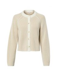 Opus Kardigan damski - Delsie Kobiety Bawełna beżowy|biały w paski, 36. Białe kardigany damskie Opus, bez wzorów, z bawełny, bez kołnierzyka. Za 449.95 zł.