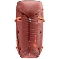 Plecak górski Deuter Guide 44+ - redwood/papaya. Czerwone plecaki męskie Deuter, bez wzorów. Za 823.99 zł.