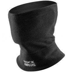 Komin maska polarowa na twarz dla dorosłych 3w1 Rockbros M012 wielofunkcyjna. Czarne szaliki męskie ROCKBROS, bez wzorów, z polaru. Za 49.90 zł.