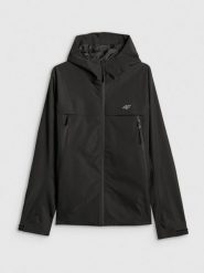 4F Kurtka przejściowa membrana 5000 męska - czarna S. Czarne kurtki męskie 4F, l, bez wzorów, z materiału, biznesowe, bez kaptura. Za 399.99 zł.