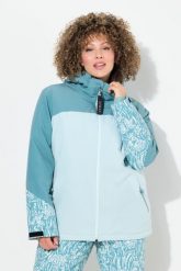 Damskie Kurtka funkcyjna HYPRAR wodoodporna osłona przeciwśnieżna kaptur. Zielone kurtki sportowe damskie Ulla Popken, plus size, bez wzorów, z elastanu, bez ramiączek, z kapturem, narciarskie. Za 799.99 zł.