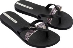 Ipanema Klapki japonki damskie Ipanema Kirei Chic czarne 83673-BN986 37. Czarne klapki damskie Ipanema, bez wzorów, sportowe, bez obcasa, bez zapięcia. Za 96.73 zł.