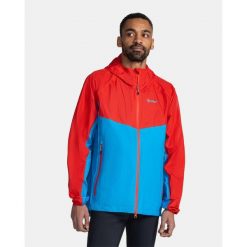 Męska kurtka hardshell Kilpi HURRICANE-M. Czerwone kurtki męskie Kilpi, m, bez wzorów, z hardshellu, bez kaptura, trekkingowe. Za 504.68 zł.