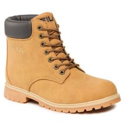 Trapery Fila. Żółte trapery damskie Fila, bez zapięcia. Za 279.99 zł.