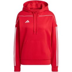 Bluza damska adidas Tiro 23 League Sweat Hoodie. Czerwone bluzy damskie Adidas, bez wzorów, z bawełny, sportowe, bez ramiączek, bez kaptura. Za 194.99 zł.
