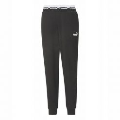 Spodnie Do Joggingu Damskie Amplified. Czarne spodnie dresowe damskie Puma, bez wzorów, sportowe, długie. Za 170.99 zł.