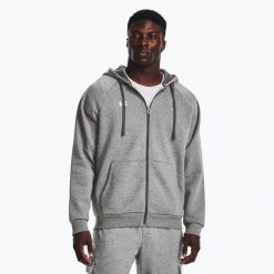Bluza Under Armour Rival Terry OS Hoodie. Szare bluzy męskie Under Armour, m, bez wzorów, sportowe, bez ramiączek, bez kaptura. Za 189.99 zł.