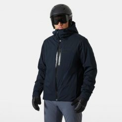 Kurtka narciarska Helly Hansen Swift. Niebieskie kurtki sportowe męskie Helly Hansen, na zimę, m, bez wzorów, bez kaptura, narciarskie, primaloft. W wyprzedaży za 1,420.50 zł.
