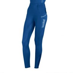 Damskie legginsy jeździeckie z pełną przyczepnością Tattini Passiflora. Zielone legginsy damskie TATTINI, bez wzorów, z materiału. Za 386.00 zł.