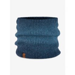 Komin na szyję Buff Knitted Fleece Neckwarmer Marin - denim. Niebieskie szaliki męskie Buff, bez wzorów, z denimu. Za 145.99 zł.