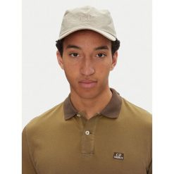 Czapka z daszkiem C.P. Company. Brązowe czapki damskie C.P. Company, bez wzorów. Za 399.99 zł.