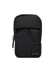 Calvin Klein Saszetka Utility Emblem Phone Crossbody LV04D1192G Czarny. Czarne saszetki i nerki męskie Calvin Klein, bez wzorów, z materiału. Za 289.99 zł.