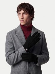 Beverly Hills Polo Club Rękawiczki CWBEO-BHPC-M6-011-AW26 Czarny. Czarne rękawiczki męskie Beverly Hills Polo Club, bez wzorów, z dzianiny. Za 49.99 zł.
