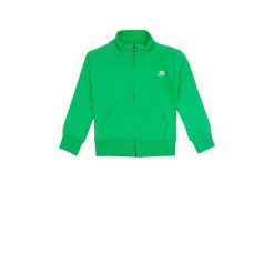 Bluza z bawełna z pełny zamek błyskawiczny na co dzień. Szare bluzy damskie LEONE 1947 APPAREL, bez wzorów, z bawełny, sportowe, bez ramiączek, bez kaptura. W wyprzedaży za 109.46 zł.