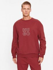 Hugo Bluza 50501590 Czerwony Regular Fit. Czerwone bluzy męskie Hugo, l, bez wzorów, z bawełny, bez ramiączek, bez kaptura. Za 239.99 zł.