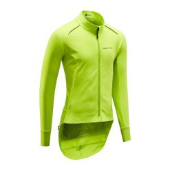 Kurtka rowerowa szosowa Van Rysel Racer zimowa długi rękaw. Zielone kurtki męskie VAN RYSEL, na zimę, m, bez wzorów, bez kaptura, rowerowe. Za 179.99 zł.