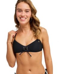 Stanik bikini typu bralette dla Kobiety ROXY ISLAND Czarny. Szare stroje kąpielowe damskie Roxy, xl, bez wzorów, z elastanu. Za 189.99 zł.