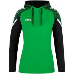 Damska bluza dresowa z kapturem Jako Performance. Czarne bluzy damskie Jako, na zimę, bez wzorów, z dresówki, sportowe, bez ramiączek, z kapturem. W wyprzedaży za 235.00 zł.