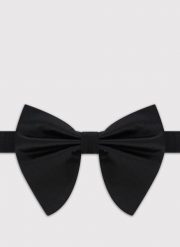 PAKO LORENTE – Elegancka czarna mucha męska. Czarne krawaty i muchy Pako Lorente, bez wzorów, z jedwabiu, eleganckie. Za 149.99 zł.