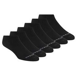 Skarpetki sportowe dla dorosłych 6pk Womens Cotton Nshw Blac. Czarne skarpety męskie Skechers, bez wzorów, z bawełny. Za 79.99 zł.