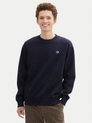 Tom Tailor Denim Bluza 1043701 Granatowy Regular Fit. Niebieskie bluzy męskie TOM TAILOR DENIM, m, bez wzorów, z bawełny, bez ramiączek, bez kaptura. Za 89.99 zł.