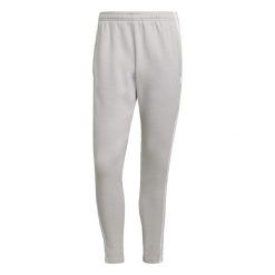 Spodnie do piłki nożnej męskie Adidas Squadra 21 Sweat Pants. Szare spodnie sportowe męskie Adidas, l, bez wzorów, z dresówki, na fitness i siłownię. W wyprzedaży za 199.95 zł.