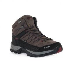 Buty trekkingowe męskie CMP Rigel Mid. Brązowe buty zimowe męskie CMP, bez wzorów, z materiału, bez obcasa, bez zapięcia. Za 399.99 zł.