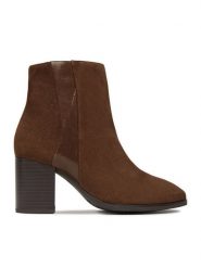 Lasocki Botki CEO-WB-GIOIA-54 Brązowy. Brązowe botki damskie Lasocki, bez wzorów, ze skóry, bez obcasa, na słupku, bez zapięcia. Za 189.99 zł.