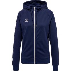 Damska bawełniana bluza z kapturem zapinana na zamek Hummel Move Grid. Niebieskie bluzy damskie Hummel, m, bez wzorów, z bawełny, bez ramiączek, z kapturem. Za 294.60 zł.