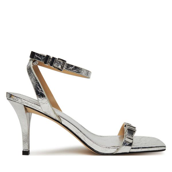 Sandały MICHAEL Michael Kors. Szare sandały damskie MICHAEL Michael Kors, bez wzorów, bez obcasa, na szpilce, bez zapięcia. Za 539.99 zł.