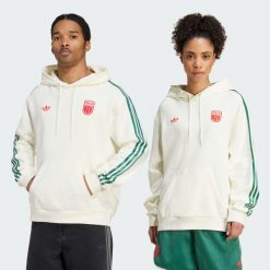 Bluza z kapturem Italy (Gender Neutral). Białe bluzy damskie Adidas, xl, bez wzorów, z kapturem, do piłki nożnej. Za 369.00 zł.