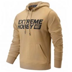 Bluza męska z kapturem EXTREME HOBBY BLOCK 2024. Brązowe bluzy męskie EXTREME HOBBY, l, bez wzorów, z bawełny, bez ramiączek, z kapturem. Za 249.00 zł.